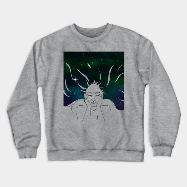 Lost in Thought Crewneck Sweatshirt by giusil